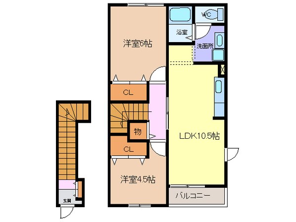 木田駅 徒歩8分 2階の物件間取画像